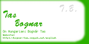 tas bognar business card